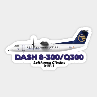 DeHavilland Canada Dash 8-300/Q300 - Lufthansa Cityline Sticker